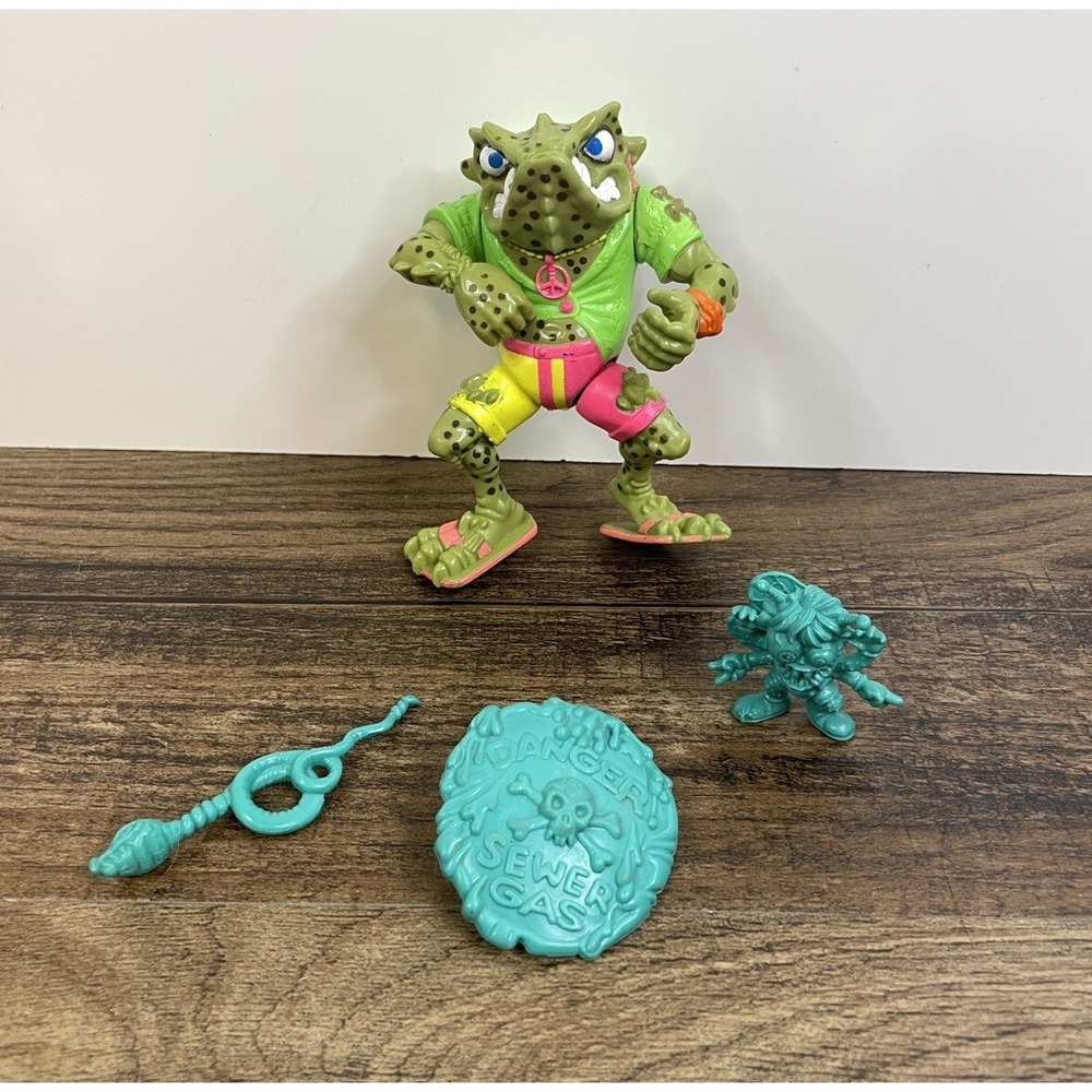 Vintage Teenage Mutant Ninja Turtles TMNT Napoleon Bonafrog With Weapons